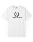 Loose Vitamin Unisex Garment-Dyed T-Shirt – Casual Streetwear, Summer Vibes, Fashion Gift for Him or Her, Everyday Essential