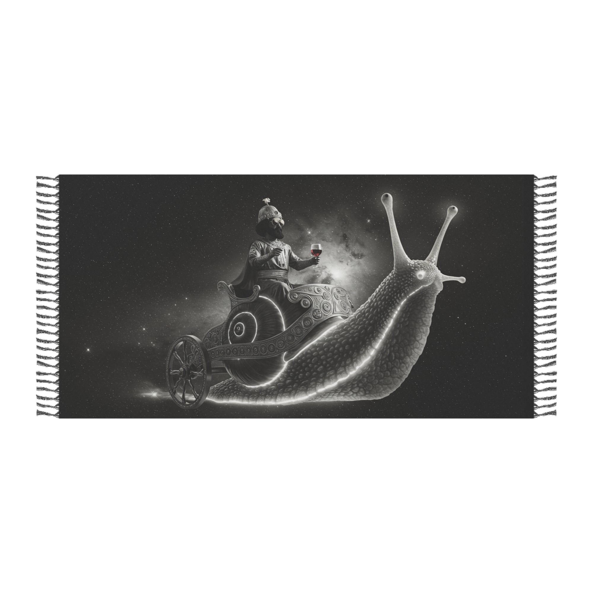 Galactic Snail Boho Towel | Cosmic Bohemian Vibes for Beach, Pool, and Planetary Chill