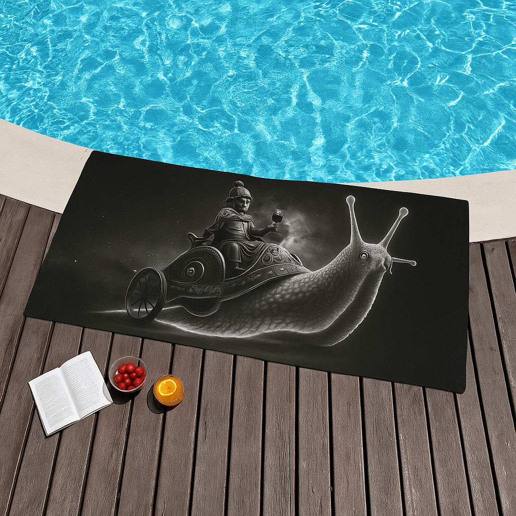 Galactic Snail Boho Towel | Cosmic Bohemian Vibes for Beach, Pool, and Planetary Chill