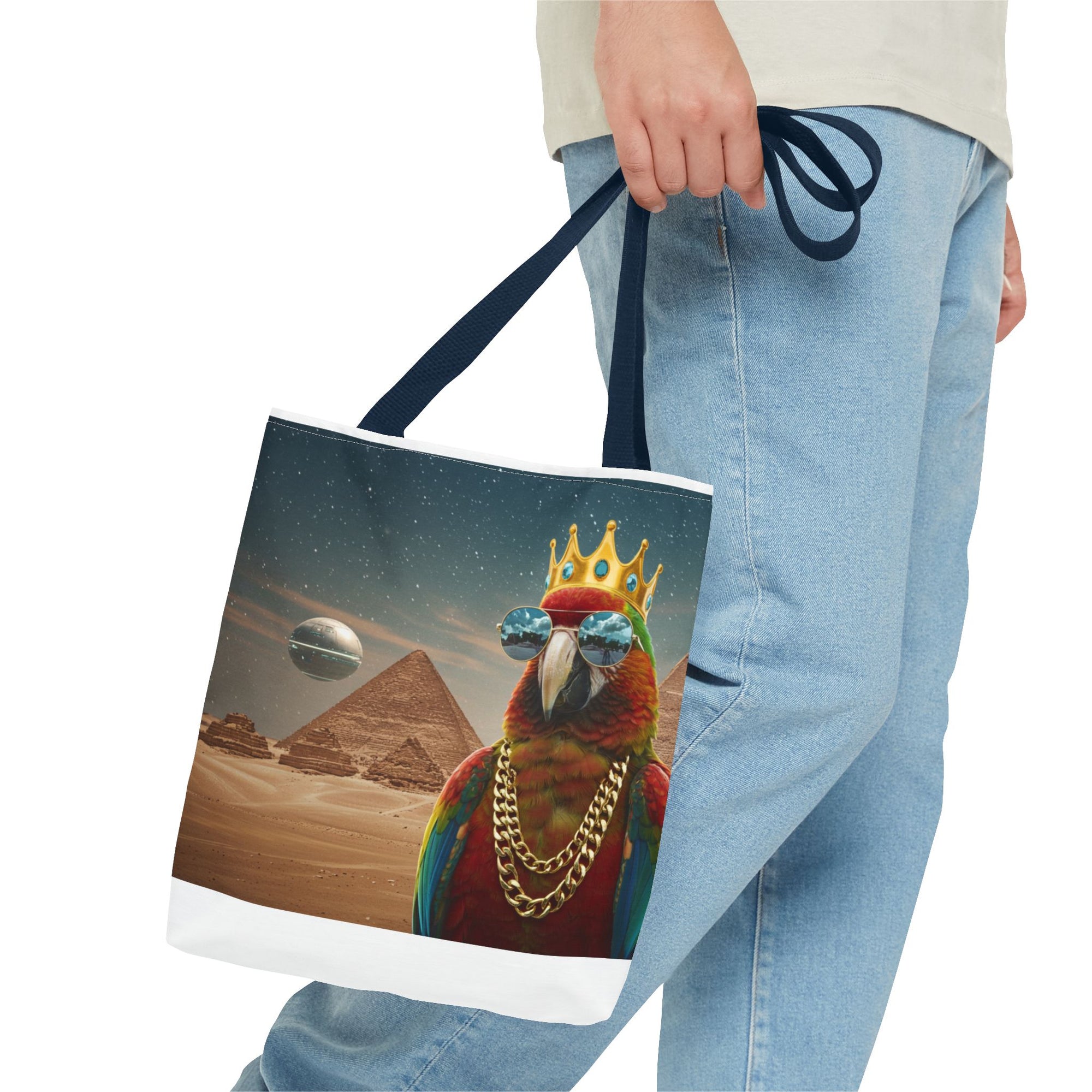 King Parrot Tote Bag – Loud, Regal, and Ready for Anything