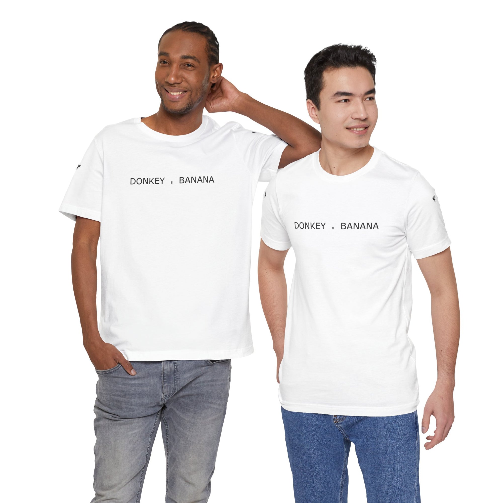 Donkey Banana Unisex Tee – Playful Graphic Shirt, Fun Gift for Friends, Casual Summer Wear, Birthday Outfit Idea