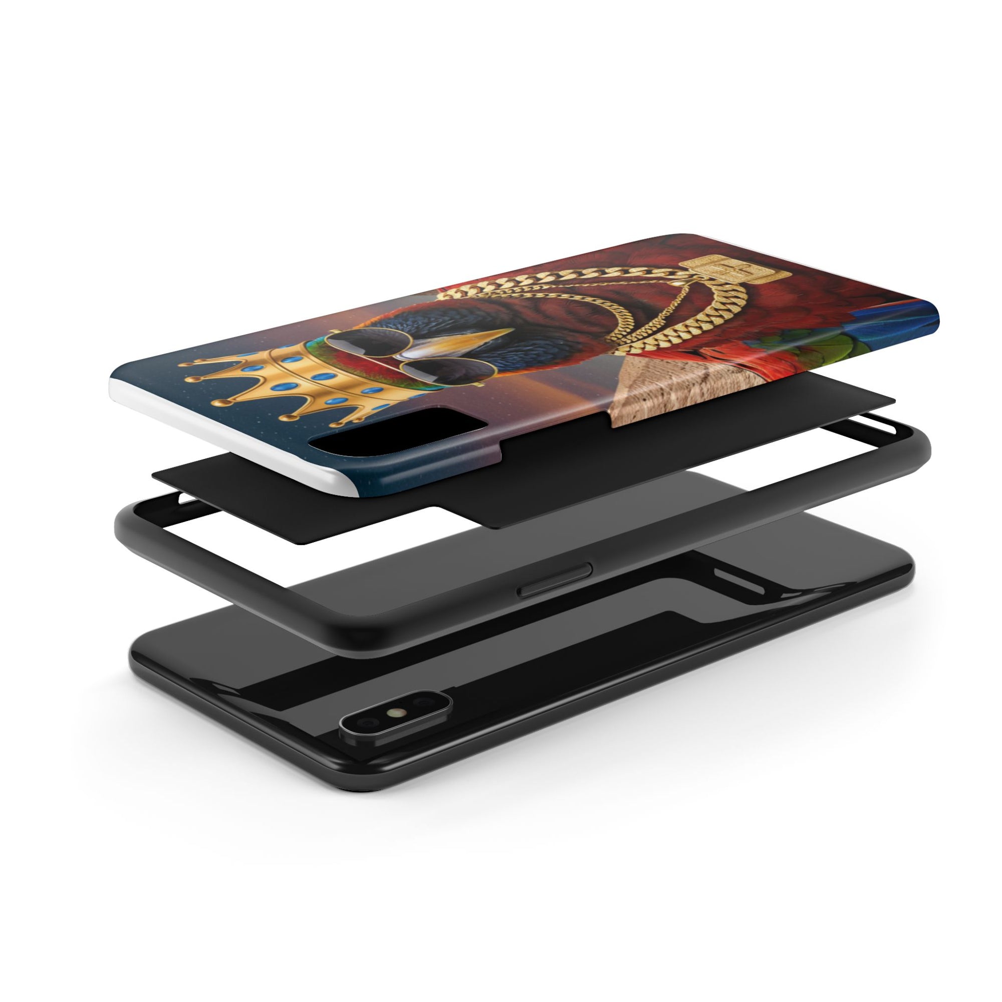 Royal Parrot Tough Phone Case – Regal Protection for Your Pocket Kingdom