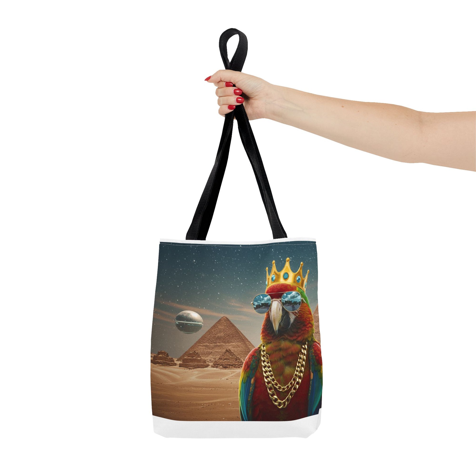 King Parrot Tote Bag – Loud, Regal, and Ready for Anything