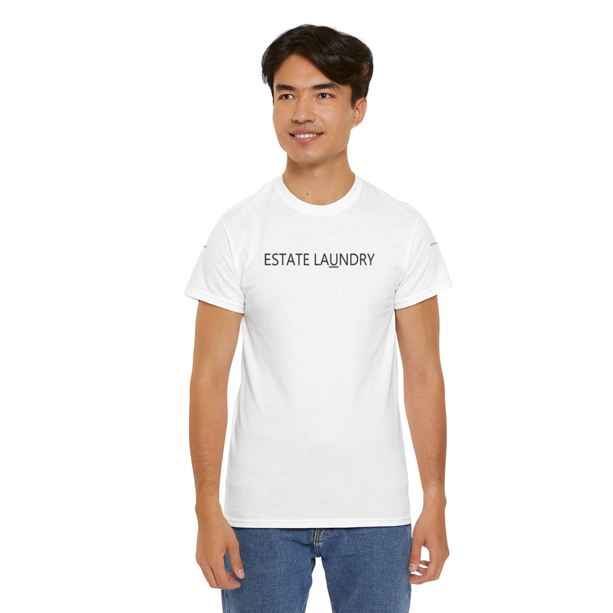 Estate Laundry Unisex Heavy Cotton Tee – Stylish Everyday T-Shirt, Casual Comfort, Gift for Minimalists, Summer Wardrobe Staple