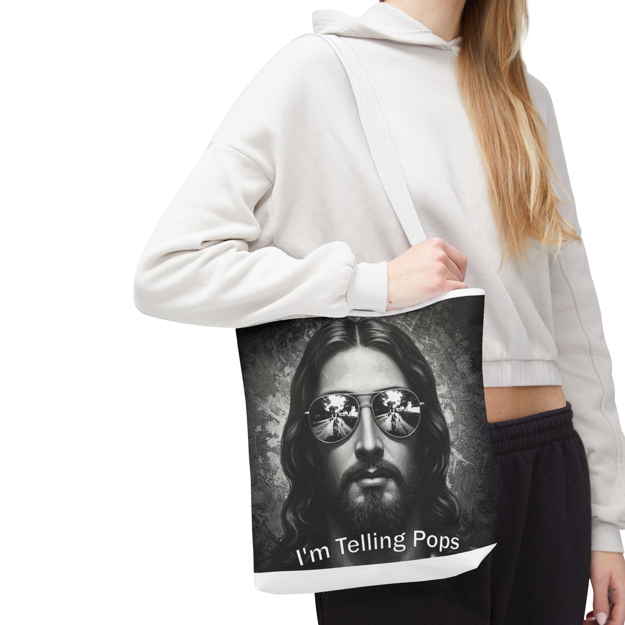 “I’m Telling Pops” Graphic Tote Bag – Bold, Functional, and a Little Bit Judgy