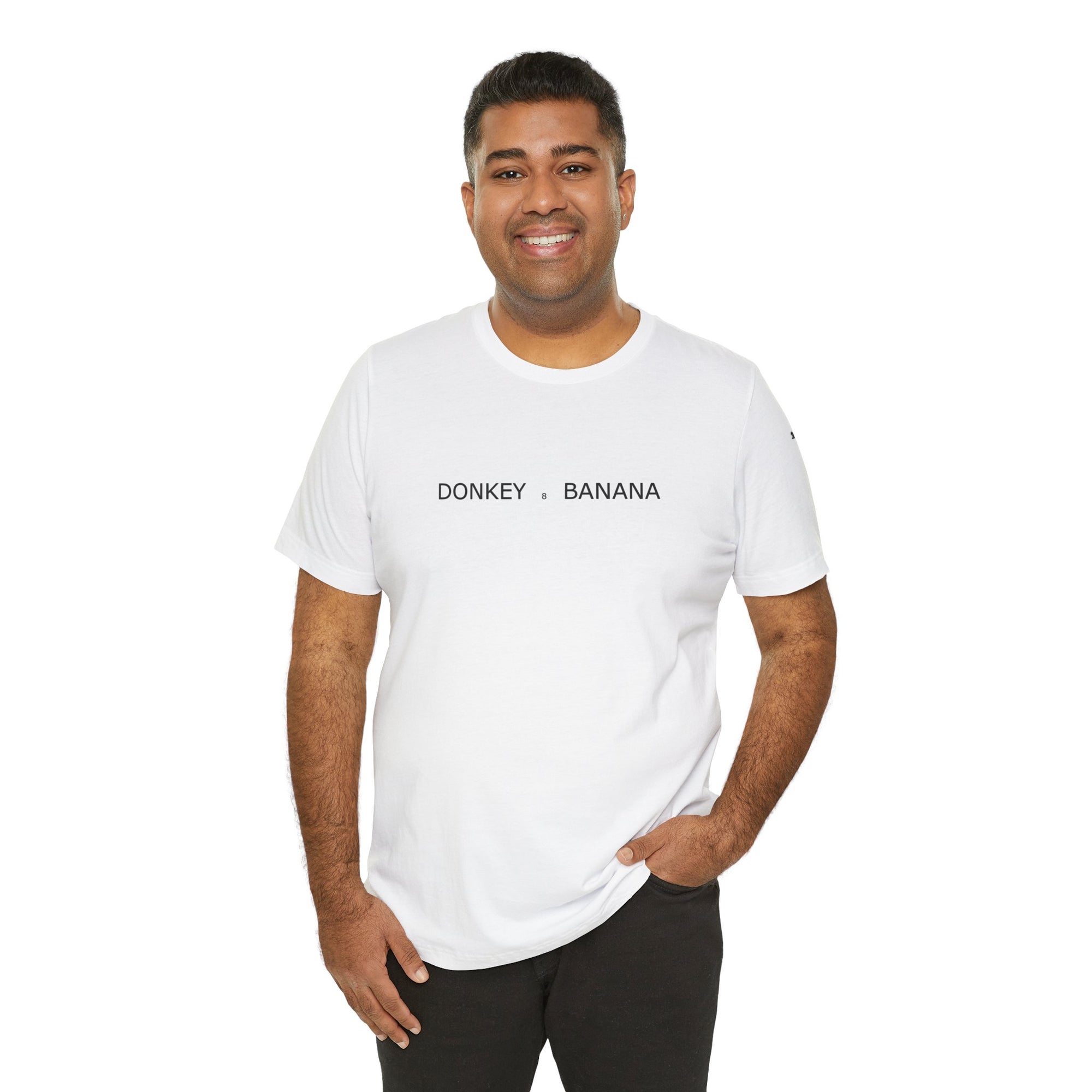 Donkey Banana Unisex Tee – Playful Graphic Shirt, Fun Gift for Friends, Casual Summer Wear, Birthday Outfit Idea