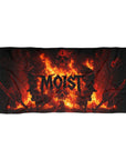 Moist Flames Beach Towel - Perfect for Poolside, Summer Vacations, Unique Gift for Music Lovers, Beach Days, and Festivals