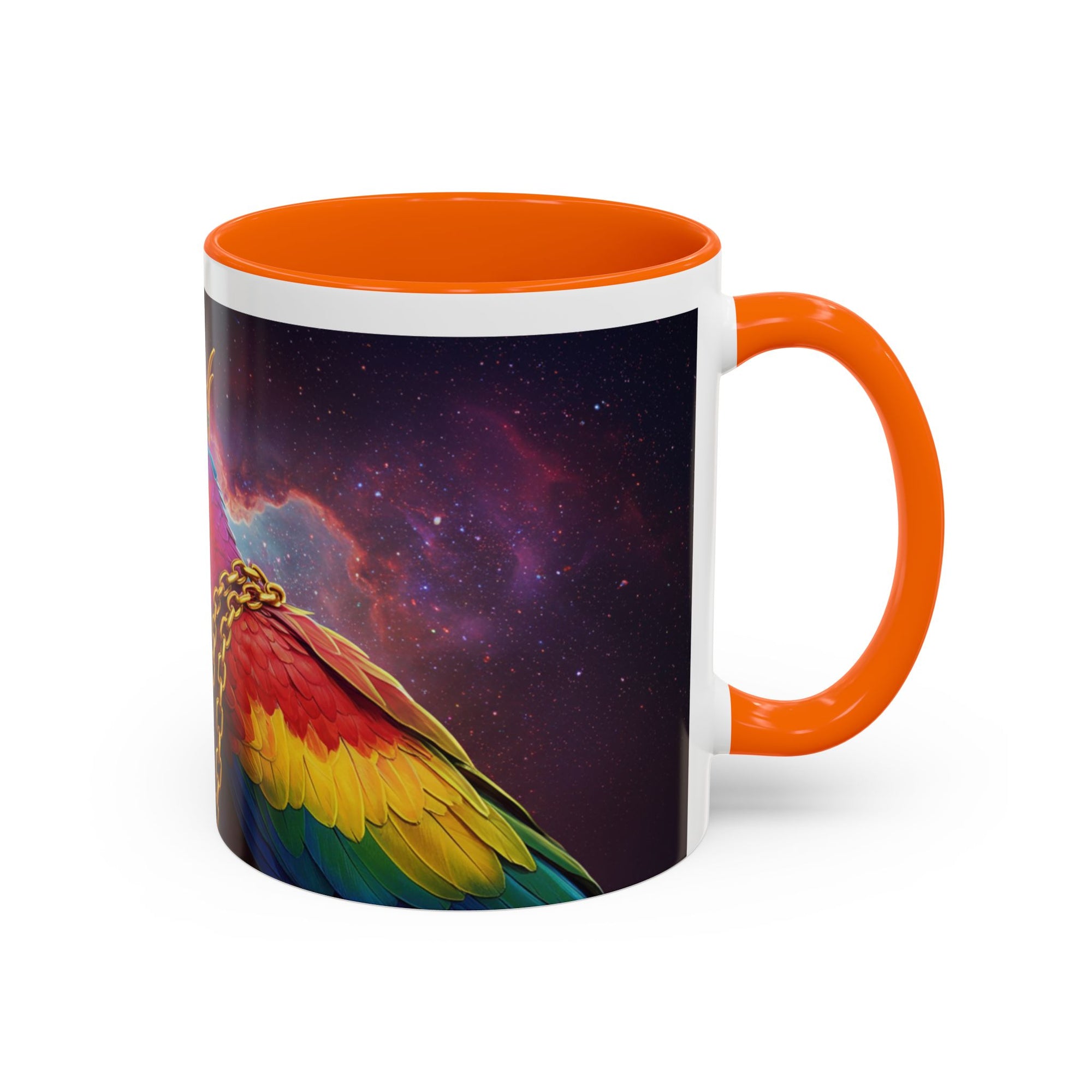 Colorful Parrot King Coffee Mug – Loud, Proud, and Probably Plotting Something