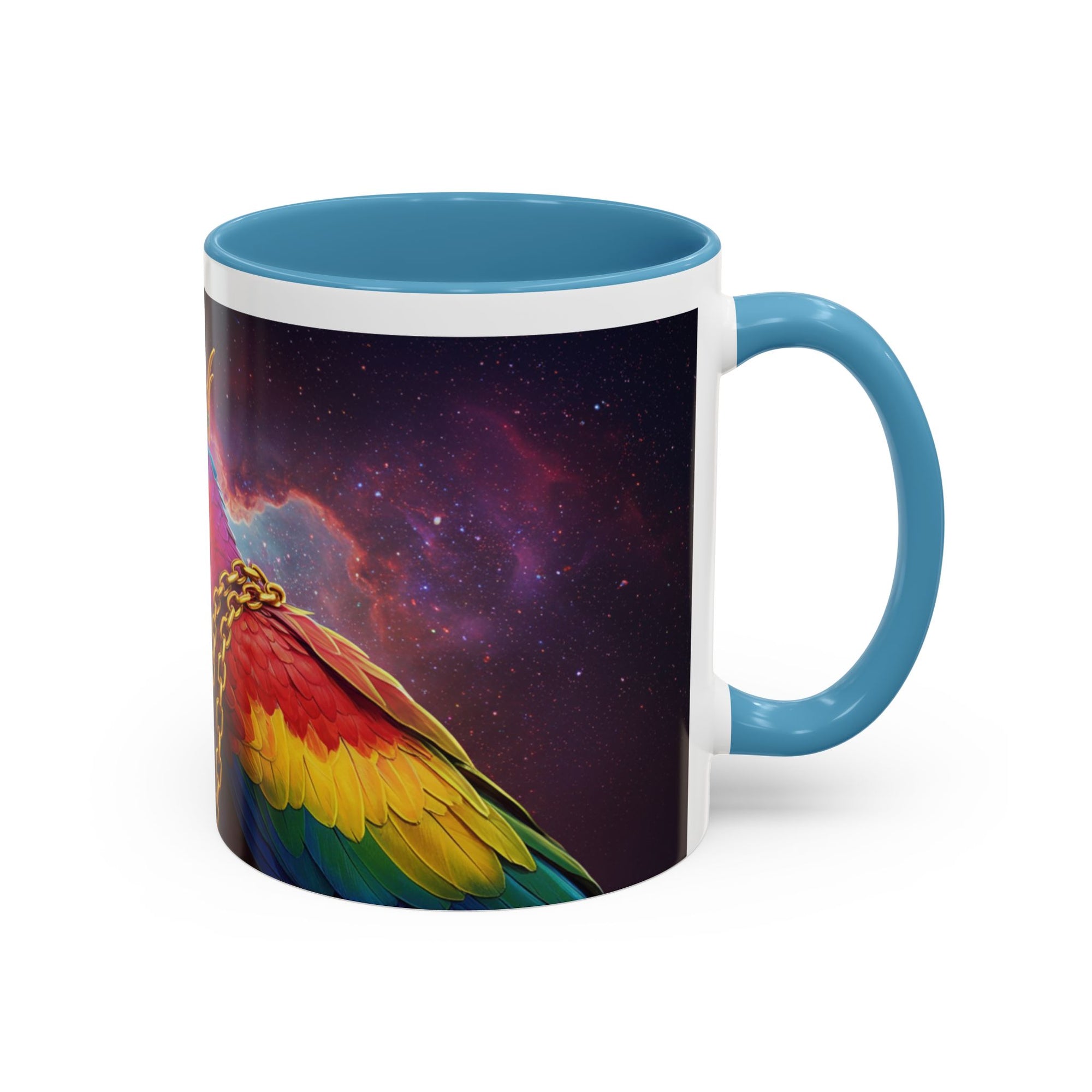Colorful Parrot King Coffee Mug – Loud, Proud, and Probably Plotting Something