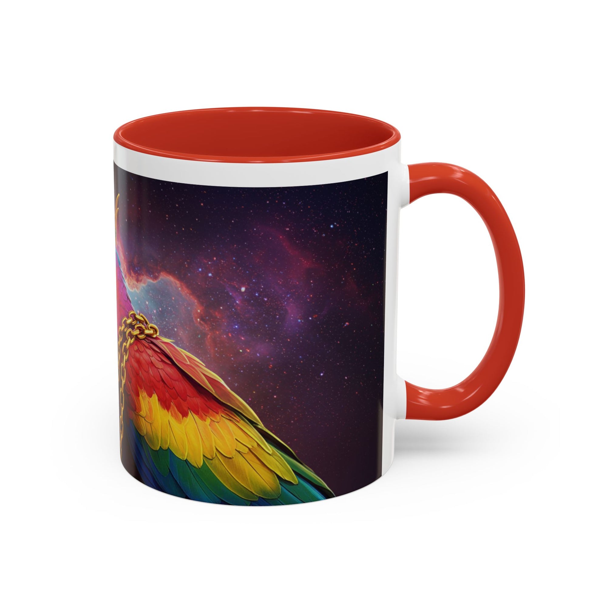 Colorful Parrot King Coffee Mug – Loud, Proud, and Probably Plotting Something