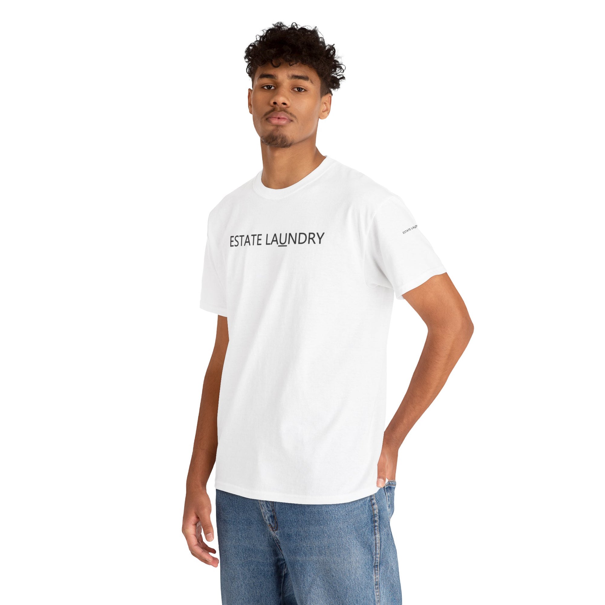 Estate Laundry Unisex Heavy Cotton Tee – Stylish Everyday T-Shirt, Casual Comfort, Gift for Minimalists, Summer Wardrobe Staple