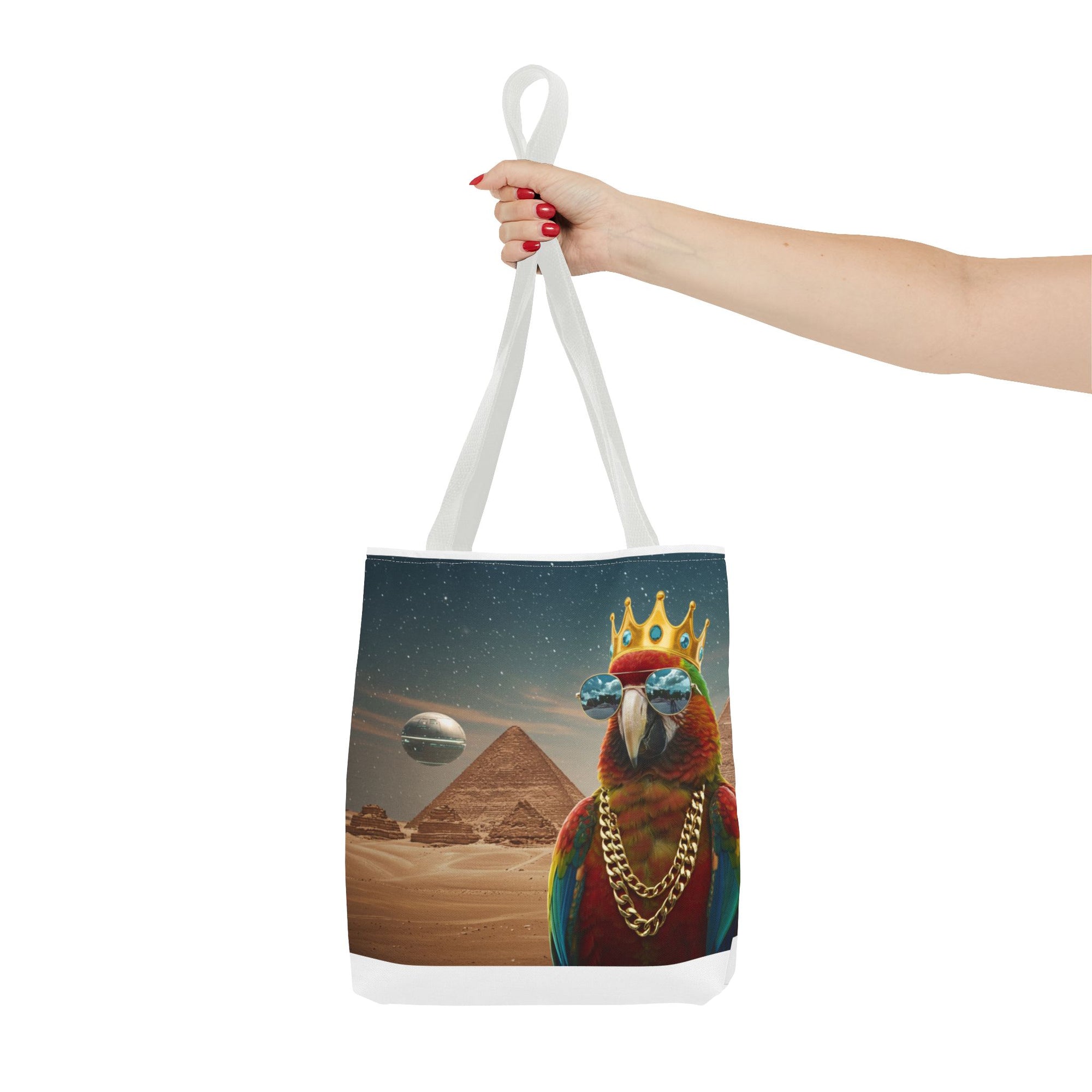 King Parrot Tote Bag – Loud, Regal, and Ready for Anything