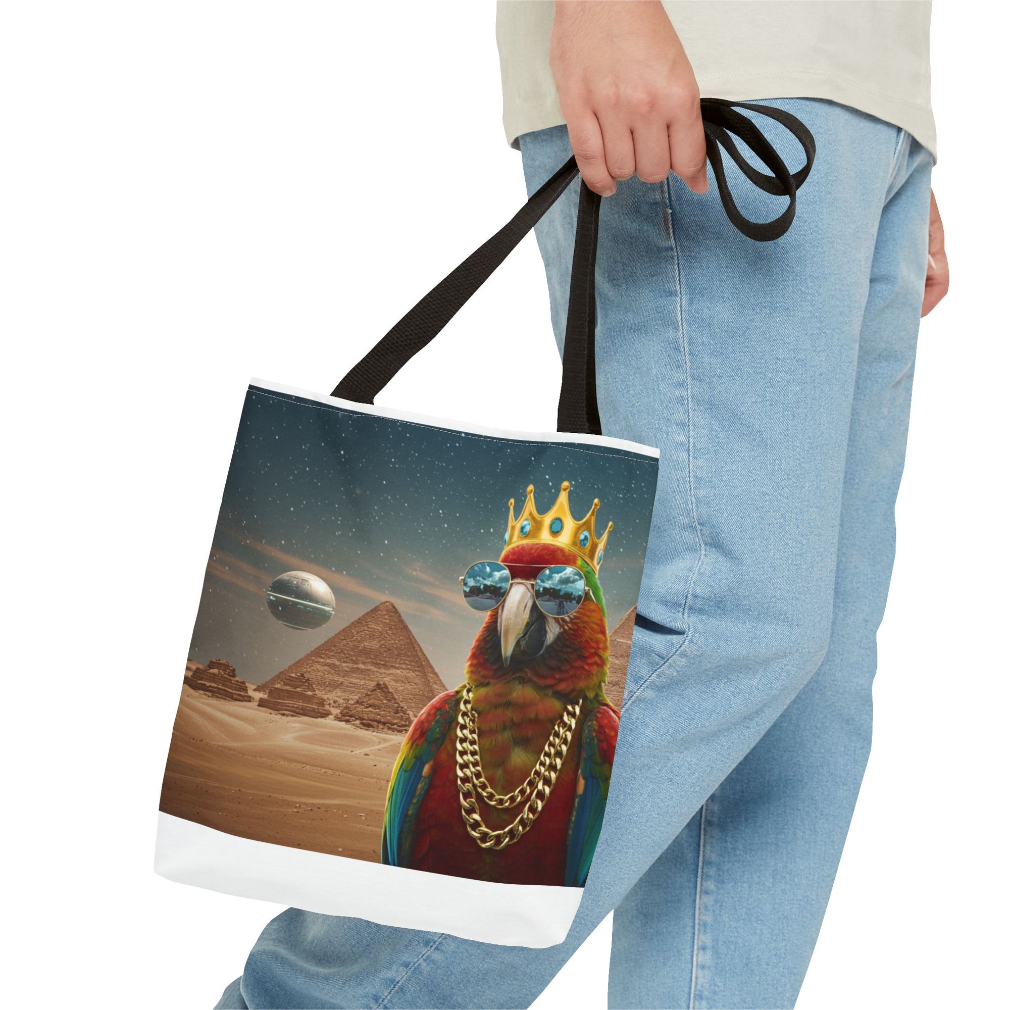 King Parrot Tote Bag – Loud, Regal, and Ready for Anything