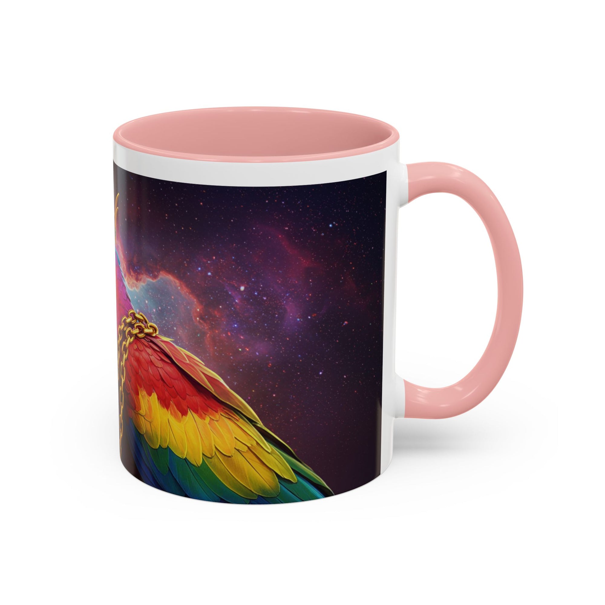 Colorful Parrot King Coffee Mug – Loud, Proud, and Probably Plotting Something