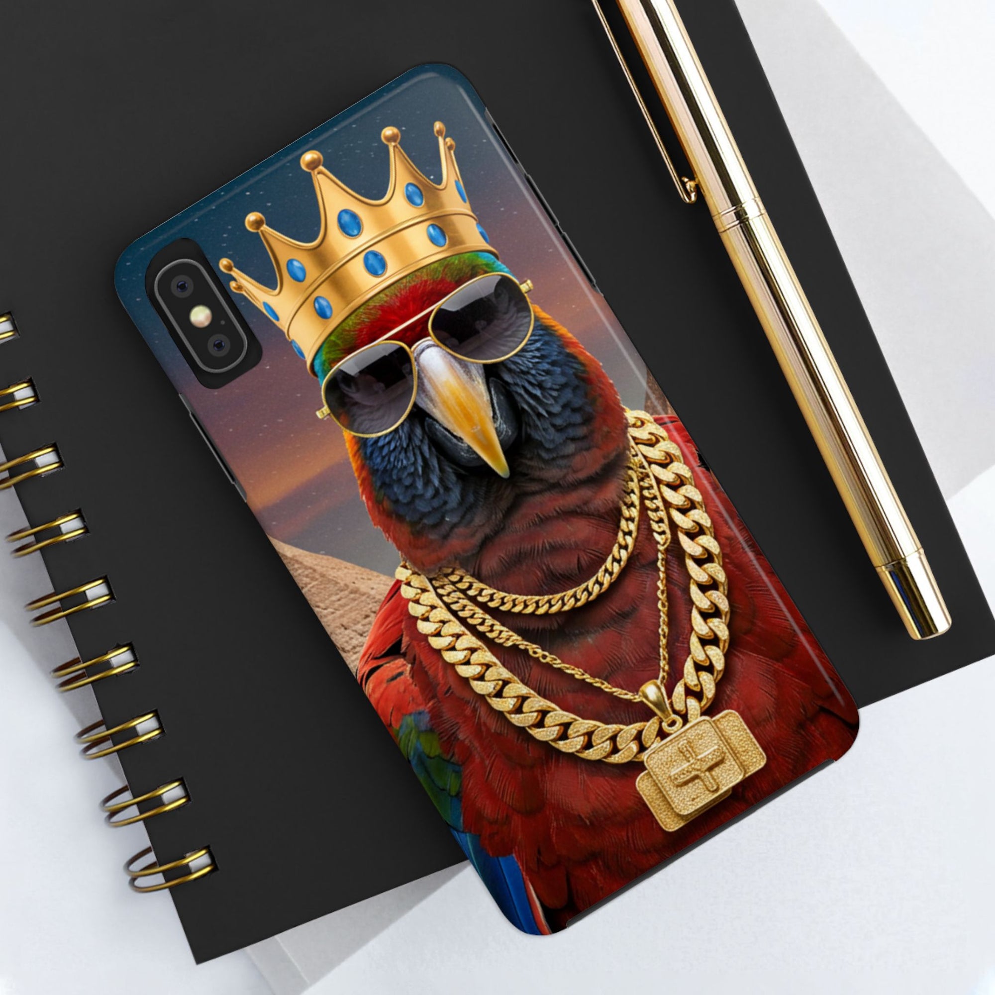 Royal Parrot Tough Phone Case – Regal Protection for Your Pocket Kingdom