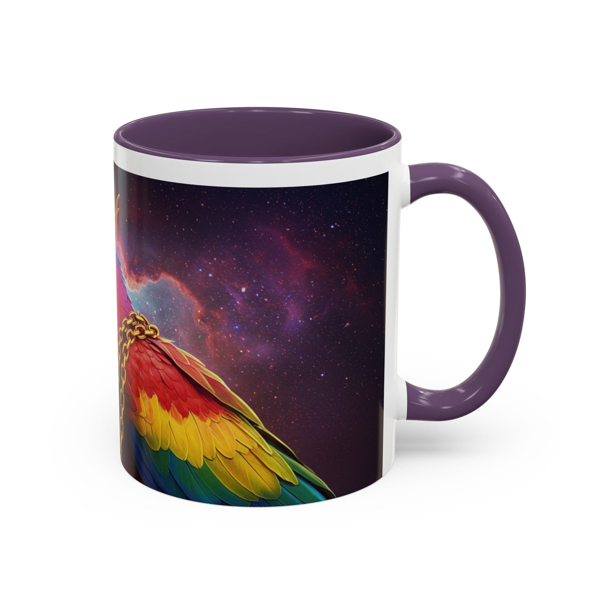 Colorful Parrot King Coffee Mug – Loud, Proud, and Probably Plotting Something