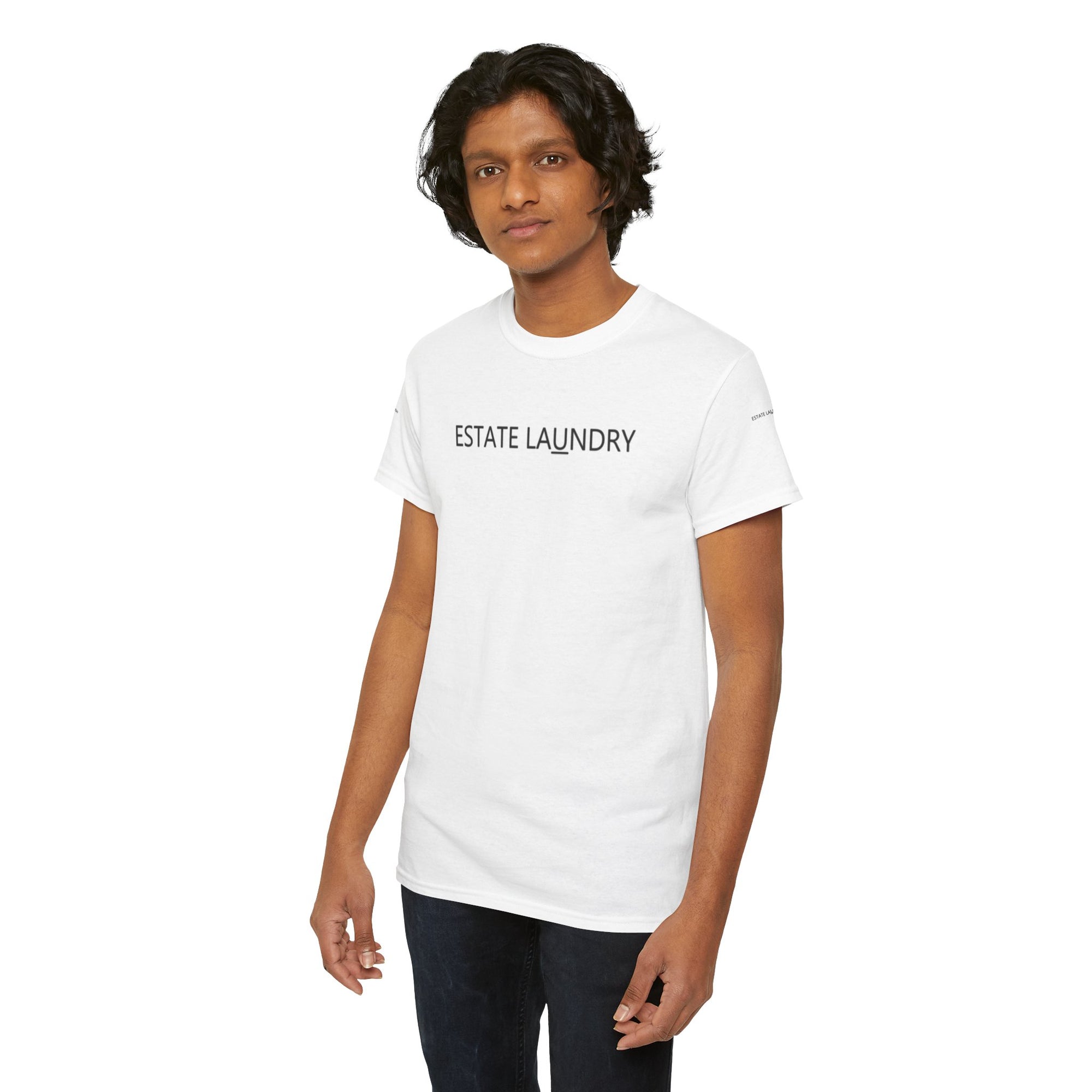 Estate Laundry Unisex Heavy Cotton Tee – Stylish Everyday T-Shirt, Casual Comfort, Gift for Minimalists, Summer Wardrobe Staple