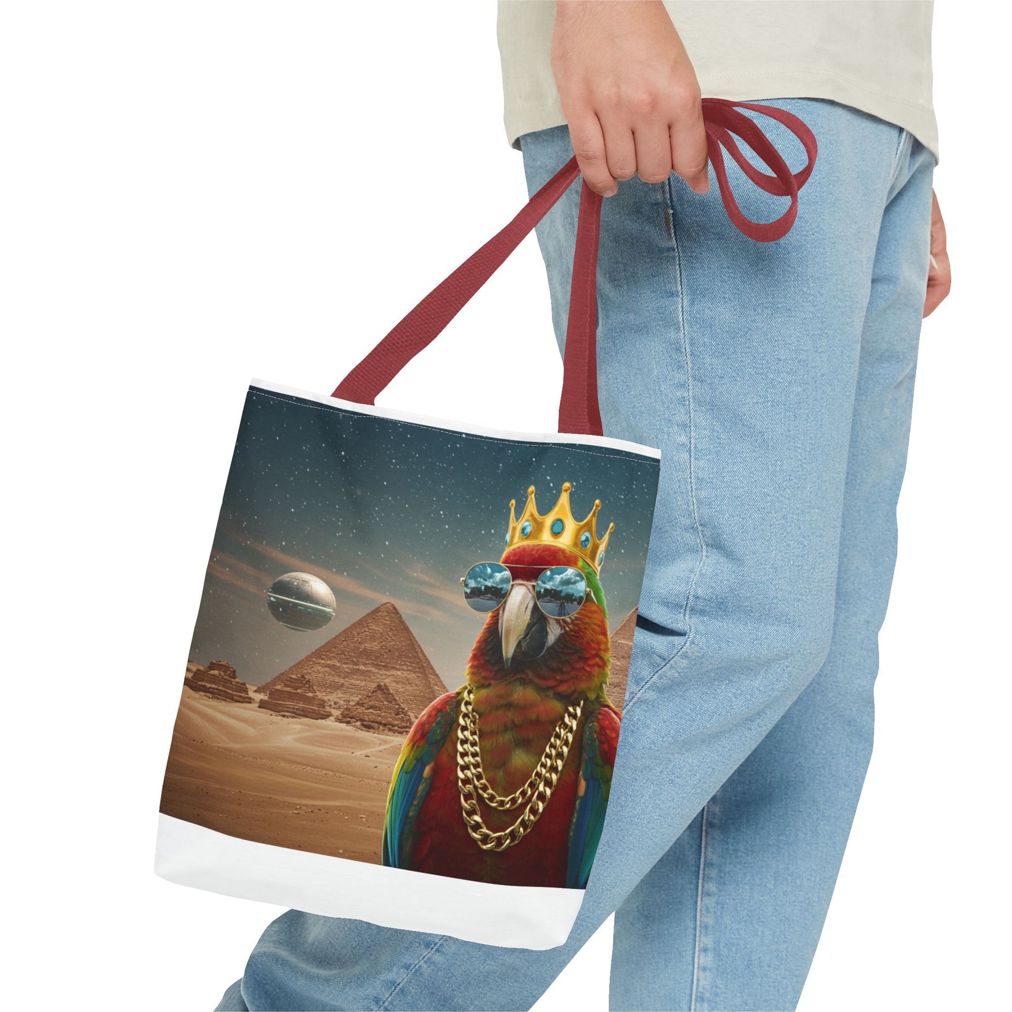 King Parrot Tote Bag – Loud, Regal, and Ready for Anything